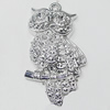Pendant, Zinc Alloy Jewelry Findings, Bird 24x45mm, Sold by Bag  