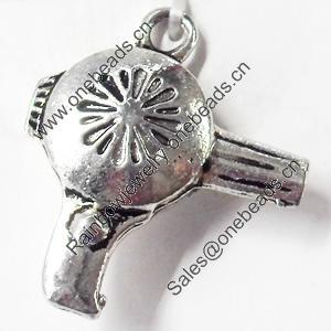 Pendant, Zinc Alloy Jewelry Findings, 20x24mm, Sold by Bag  