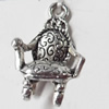 Pendant, Zinc Alloy Jewelry Findings, 13x20mm, Sold by Bag  