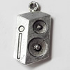Pendant, Zinc Alloy Jewelry Findings, Sound, 14x27mm, Sold by Bag  