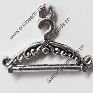 Pendant, Zinc Alloy Jewelry Findings, 24x17mm, Sold by Bag  