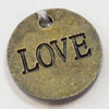 Pendant, Zinc Alloy Jewelry Findings, Flat Round, 17mm, Sold by Bag  