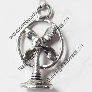 Pendant, Zinc Alloy Jewelry Findings, 12x22mm, Sold by Bag  