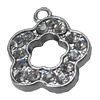 Pendant, Zinc Alloy Jewelry Findings, Flower, 15x18mm, Sold by PC  