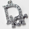 Pendant, Zinc Alloy Jewelry Findings, 18x23mm, Sold by PC  