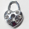 Pendant, Zinc Alloy Jewelry Findings, 12x16mm, Sold by PC  