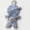 Pendant, Zinc Alloy Jewelry Findings, 13x25mm, Sold by PC  