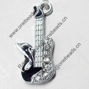 Pendant, Zinc Alloy Jewelry Findings, 12x28mm, Sold by PC  