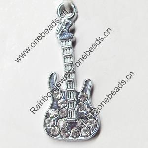 Pendant, Zinc Alloy Jewelry Findings, 12x31mm, Sold by PC  