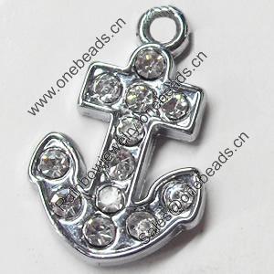 Pendant, Zinc Alloy Jewelry Findings, 12x16mm, Sold by PC  