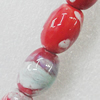 Ceramics Beads, Oval 15x21mm, Sold by Bag  