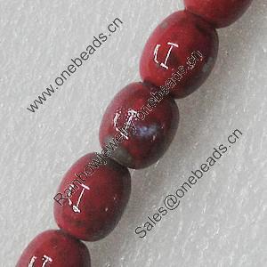 Ceramics Beads, Oval 9x11mm, Sold by Bag  