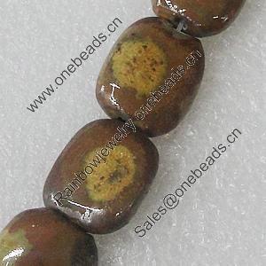 Ceramics Beads, Nugget 15x17mm, Sold by Bag  