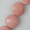 Ceramics Beads, Flat Round 21mm, Sold by Bag  