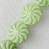Ceramics Beads, Flat Round 21mm, Sold by Bag  
