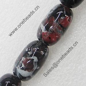 Ceramics Beads, Drum 13x23mm, Sold by Bag  