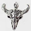 Pendant, Zinc Alloy Jewelry Findings, 28x27mm, Sold by Bag  