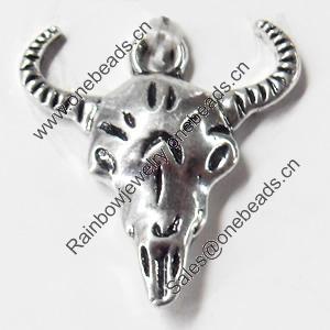 Pendant, Zinc Alloy Jewelry Findings, 21x21mm, Sold by Bag  