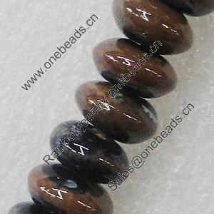 Ceramics Beads, Rondelle 12x6mm, Sold by Bag  