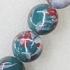 Ceramics Beads, Flat Round 18x19mm, Sold by Bag  