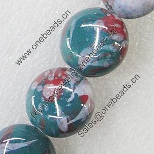 Ceramics Beads, Flat Round 18x19mm, Sold by Bag  