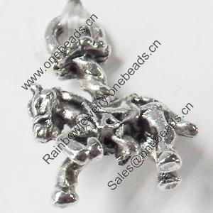 Pendant, Zinc Alloy Jewelry Findings, 14x18mm, Sold by Bag  