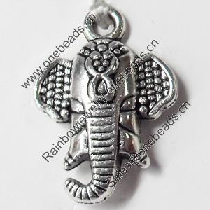 Pendant, Zinc Alloy Jewelry Findings, 16x23mm, Sold by Bag  