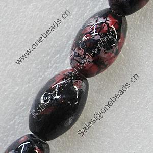 Ceramics Beads, Oval 17x27mm, Sold by Bag  