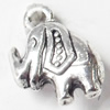 Pendant, Zinc Alloy Jewelry Findings, elephant, 13x16mm, Sold by Bag  
