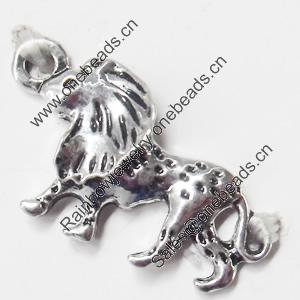 Pendant, Zinc Alloy Jewelry Findings, Lion, 20x15mm, Sold by Bag  