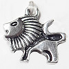 Pendant, Zinc Alloy Jewelry Findings, 17mm, Sold by Bag  