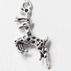 Pendant, Zinc Alloy Jewelry Findings, Deer, 14x31mm, Sold by Bag  