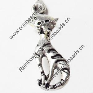 Pendant, Zinc Alloy Jewelry Findings, 8x25mm, Sold by Bag  