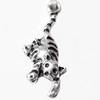 Pendant, Zinc Alloy Jewelry Findings, 9x26mm, Sold by Bag  