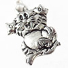 Pendant, Zinc Alloy Jewelry Findings, 13x17mm, Sold by Bag  