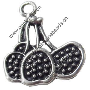 Pendant, Zinc Alloy Jewelry Findings, 19x23mm, Sold by Bag  