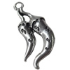 Pendant, Zinc Alloy Jewelry Findings, 12x32mm, Sold by Bag  