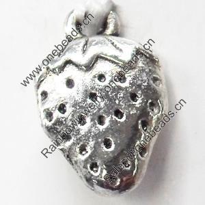 Pendant, Zinc Alloy Jewelry Findings, 10x17mm, Sold by Bag  