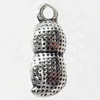 Pendant, Zinc Alloy Jewelry Findings, Peanut, 6x15mm, Sold by Bag  