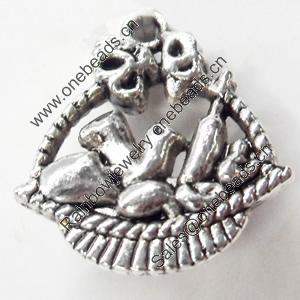 Pendant, Zinc Alloy Jewelry Findings, 19x20mm, Sold by Bag  