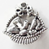 Pendant, Zinc Alloy Jewelry Findings, 19x20mm, Sold by Bag  