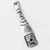 Pendant, Zinc Alloy Jewelry Findings, 6x27mm, Sold by Bag  