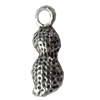 Pendant, Zinc Alloy Jewelry Findings, Peanut, 5x16mm, Sold by Bag  