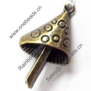 Pendant, Zinc Alloy Jewelry Findings, 17x30mm, Sold by Bag  