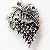 Pendant, Zinc Alloy Jewelry Findings, Leaf, 15x24mm, Sold by Bag  