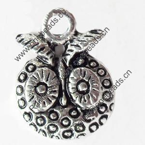 Pendant, Zinc Alloy Jewelry Findings, 13x18mm, Sold by Bag  