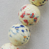Ceramics Beads, Round 25mm, Sold by Bag  