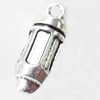 Pendant, Zinc Alloy Jewelry Findings, 7x19mm, Sold by Bag  