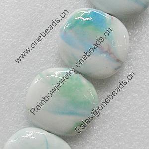 Ceramics Beads, Square 29x26mm, Sold by Bag  