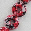 Ceramics Beads, Flat Round 28mm, Sold by Bag  